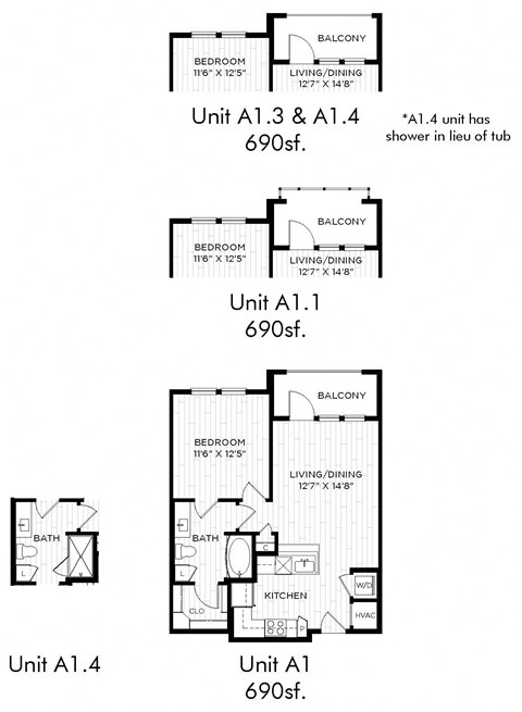 Aura Beacon Island Apartments A1 Floor Plans